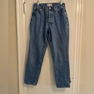 Everlane The Curvy 90’s Cheeky Straight Jean in Northridge Wash Size 29